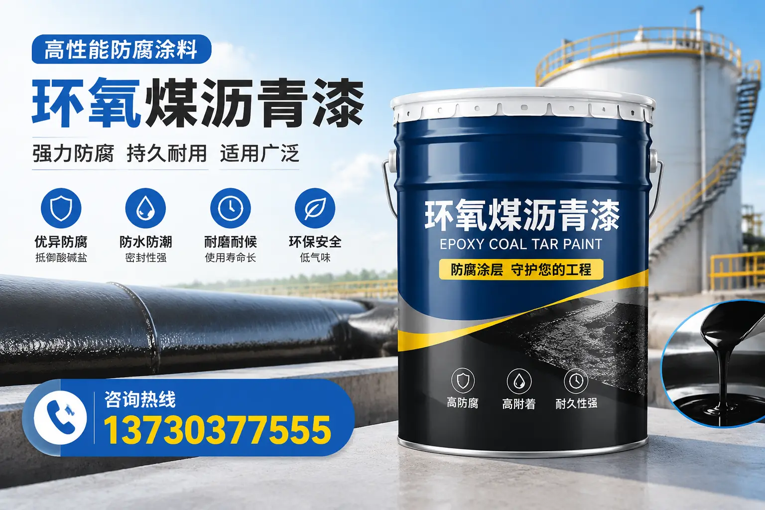 环氧煤沥青漆的耐久性分析，适合嘉峪关的使用场景
